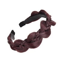 Nouvelle Perruque Bandeau Femme en Cheveux Humains Véritables avec Tresses en Arêtes de Poisson, Tresses Sandwich et Tresses Gourd Ximang Hautes