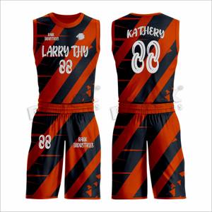 Uniforme de basket-ball de qualité supérieure uniforme de basket-ball à séchage rapide pour hommes uniforme d'équipe de basket-ball à manches courtes - Product Image 1