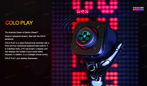 Cyberpunk Cololight Deck Desktop <b>Controller</b> for Smart Home & E-Sports Gaming With <b>RGB</b> Backlit ABS + Zinc Keyboard - Product Image 5