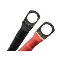 Câble de masse de batterie de voiture 2 AWG 35mm² rouge noir en cuivre pur avec bornes annulaires en PVC, longueur personnalisée, pièces de rechange automobiles