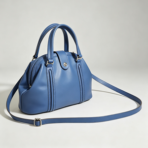 Business Casual <b>Satchel</b> Purse Smooth Leather Snap Closure Detachable Shoulder Strap Multi Pocket Handbag - Product Image 3