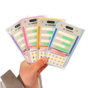Autocollants pour bloc-notes DIY, mini notes autocollantes portables avec émoticônes de dessins animés pour étudiants, carnets de notes, rentrée scolaire, papier durable avec pelliculage mat - Product Image 3