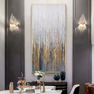 Arte Contemporáneo en Lienzo, Pintura Enmarcada Hecha a Mano, Decoración de Pared para Hogar u Hotel, Arte Abstracto, Texturizado en 3D, Acrílico, Naturaleza Muerta de Gran Tamaño - Product Image 3