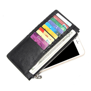 Genuine Leather Women's Long Wallet, Top Grain Cowhide Multi-card Slot <b>Purse</b>, OEM/ODM Custom Factory, Slim Card Holder - Product Image 2