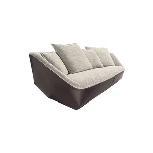 Furnitur Rumah Mewah Sofa 3 Kursi Sofa Modern Set Gaya Italia Kain Microfiber Sofa Ruang Tamu Walter Knoll Isanka Sofa