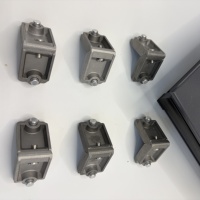 Support d'angle pour cadre de porte et fenêtre avec goupilles d'alignement, connecteur en L en alliage d'aluminium