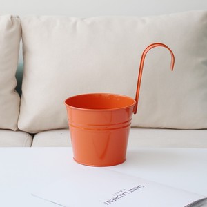 New Style Hanging Plant Pot for Flower Iron Flowerpot for <strong>Fence</strong> Multi-color Plant Pot with <strong>Hanger</strong> for Garden - Product Image 6
