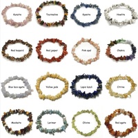 Bracelet extensible en quartz rose naturel en gros, bracelet de guérison en cristal pour femmes, bijoux en pierres précieuses roses