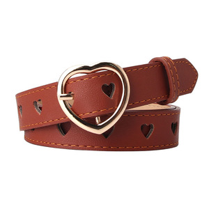 Nouvelle ceinture décorative en alliage avec boucle en forme de cœur creux pour robe pull <span class=keywords><strong>femme</strong></span> style doux - Product Image 5
