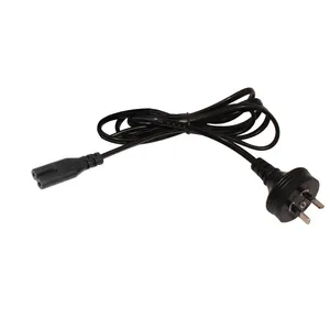 Best Price Au with C7 Female Plug with Australian for PC Copper 0.75mm2 Cca 2-Prong Electronic Power Cable