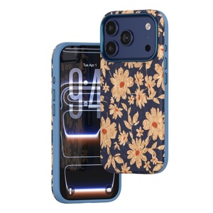 Fundas Magnéticas de Cuero PU con Diseño Floral Retro para iPhone 18 17 Pro Max, con Carga Inalámbrica y Protección Trasera - Product Image 2