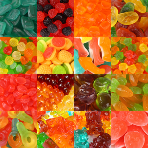 Gummies sucrées aux fruits chinois certifiées Halal, vente en gros personnalisée, assortiment en vrac de gummies sucrées Halal - Product Image 1