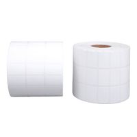 Papel Adhesivo Personalizado con Revestimiento, Rollo de Etiquetas Adhesivas de una Sola Cara para Impresión de Inyección de Tinta, Etiquetas de 4x6, 100x150, Código de Barras de Envío, Silicona Antiestática