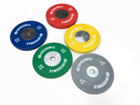 Plaques de poids de compétition en caoutchouc personnalisées Crossmax Fitness pour la musculation, en vente
