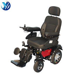 Fauteuil roulant électrique tout-terrain avec batterie pour personnes à mobilité réduite, fonction inclinable, assistance à la marche, stabilité accrue - Product Image 4