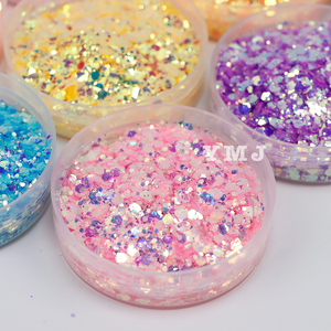 Großhandel Sparkle 2*2 Fine Glitter Mermaid Flakes Hexagon DIY Nagel Maniküre Pailletten Glitter Pulver für Resin Crafts Tumbler - Product Image 2