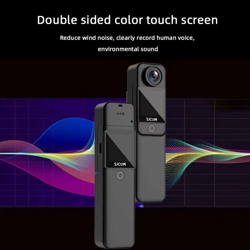 C300 4K Resolution Dual Touch Screen Action Camera 1000mAh Battery Waterproof Portable Sports Outdoor Action Camera