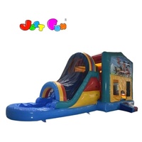 Trick or Treat Combinaison gonflable 4 en 1 Thalloween Bouncer Slide