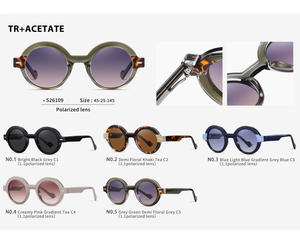 แว่นตากันแดดผู้ชายแบรนด์หรูที่มีคุณภาพสูงสำหรับการค้นหาวงแหวน actate กับเลนส์ Tac - Product Image 6