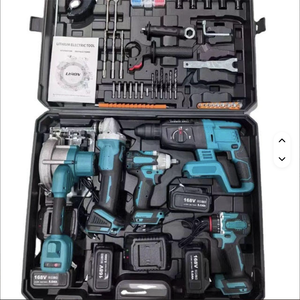 Ensemble de 5 outils électriques combinés, perceuse à percussion sans fil, clé à chocs sans fil, scie circulaire portable WKC-5, haute qualité - Product Image 4