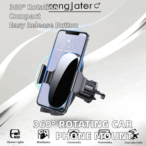 Soporte universal para teléfono de coche con rotación de 360 grados, liberación estable de un botón, compatible con iPhone, hecho de plástico - Product Image 2