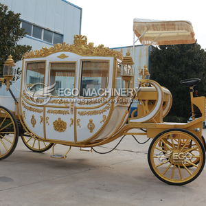 Carruaje de Caballos Eléctrico de Alta Calidad para Bodas, Carrozas Tiradas por Caballos, Carruaje de Caballos para Boda Estilo Cenicienta - Product Image 3