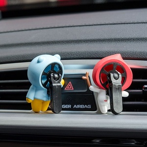 Personalizada de dibujos animados coreanos León melocotón estilo PVC juguetes para coche ambientador colgante adorno clip de perfume - Product Image 5