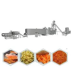 Industrie Machines Automatische Volautomatische Cheetos Maken Machine Kurkure Extruder Nik Naks Making Machine