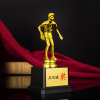 YX Vente chaude et trophée d'étoile en plastique or brillant bon marché sur base noire avec logo gravé individuellement