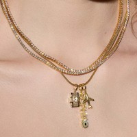 Pendentif en forme de note de musique, style punk, en acier inoxydable plaqué or 18 carats, pour bracelet, collier, accessoires DIY