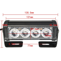 JHS nouveau 4 LED 4 couleurs Flash lumière stroboscopique phare 12V un à deux haute qualité Offroad lampe de travail ultra-lumineuse pour voiture camion