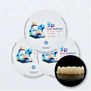 Matériaux de remplissage dentaire YR C2, blocs de zircone couleur, porcelaine 3D Pro pour prothèses dentaires, pour équipement de fraisage dentaire - Product Image 2