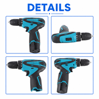HIERKIN Moteur de brosse sans fil 30 Nm de couple élevé, outil de perçage, perforateur, boîtier de stockage de cellules, équipement de quincaillerie motorisé