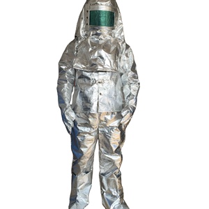 Traje de Protección Contra Incendios con Aislamiento Térmico de Aluminio, Certificado CE EN11612, Resistente a 1000 Grados, <span class=keywords><strong>para</strong></span> <span class=keywords><strong>Bomberos</strong></span> - Product Image 4