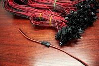 100 ensembles/lot de paires de connecteurs SM enfichables 2P, fils de connexion électroniques 2,54 mm, bus mâle en caoutchouc pour machines, cuivre nu