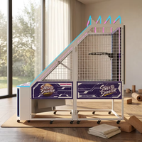 Machine de tir au basket-ball de rue pour enfants à monnayeur, usage commercial, avec accepteur de billets, pour 6 ans et plus, divertissement d'arcade en métal