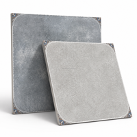 Carreaux de porcelaine mate 60x60cm 24x24' gris antidérapants texture rustique céramique pour usine, jardin, villa, salle à manger, salle de bain, cuisine