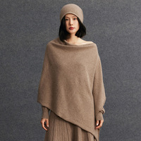 Personnalisé dames Pashmina Cape automne hiver nouveau pur cachemire Poncho de luxe mongolie cachemire laine châles enveloppement
