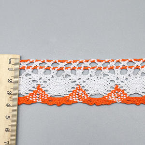 Özel fantezi Vintage dantel Trim şerit DIY ev tekstil konfeksiyon için birden fazla renk tığ dantel Trim - Product Image 6