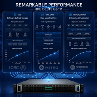 Serveur OEM Haute Performance ProLiant DL345 Gen11 2U, Série AMD EPYC 9004/9005, 64 Go de RAM DDR5, PCIe 5.0, pour l'Analyse de Big Data - En Stock