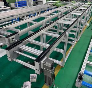 Industrial OEM Factory Automation Adjustable Speed Rubber Belt Chain Conveyor Assembly Lines Customizable Dimensions 110-415V - Product Image 1
