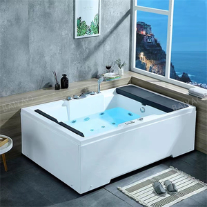 Foshan fabrique jacuzzi de spa de massage tourbillon avec éclairage LED et <span class=keywords><strong>panneau</strong></span> de contrôle intelligent pour bain moussant pour 2 personnes - Product Image 1