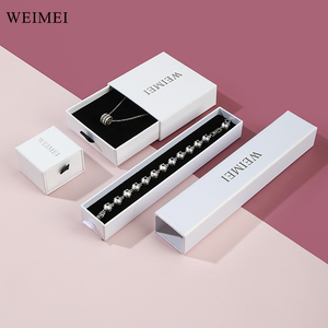 Custom Logo Personalized Slide Out Drawer Jewelry Box Branded Pull Out Jewelry Packaging Box - Product Image 3