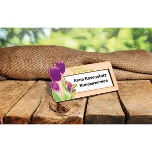 Distintivi in legno personalizzabili, merchandising sostenibile - Product Image 2