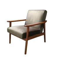 Nouveau 2025 Simple moderne minimaliste velours confort loisirs tissu en bois salon inclinable aile arrière salon chambre salle à manger