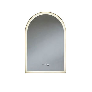 Cadre en métal <span class=keywords><strong>Miroir</strong></span> arc intelligent <span class=keywords><strong>Miroir</strong></span> demi-rond rétro-éclairé LED <span class=keywords><strong>Miroir</strong></span> décoratif pour salle de bain <span class=keywords><strong>Miroir</strong></span> mural pour armoire de salle de bain - Product Image 4