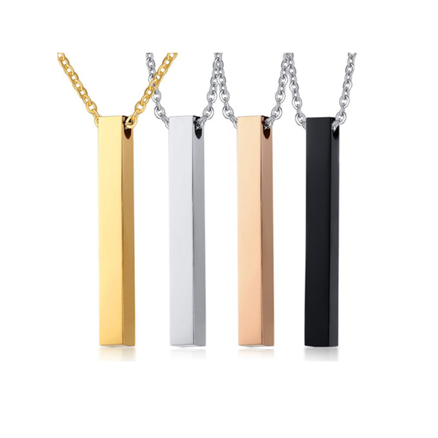 Wholesale Personalized Name Necklace,18K Gold Plated Stainless Steel Custom Engraved Jewelry Gift