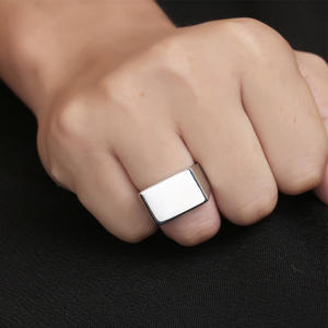 Japon et Corée du Sud nouvelle bague simple en acier inoxydable personnalité lisse hop <span class=keywords><strong>rock</strong></span> bracelet pour hommes SA1098 - Product Image 3