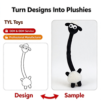 Service de personnalisation OEM/ODM de figurines d'animaux à long cou - Jouets en peluche personnalisés fabriqués selon vos designs.