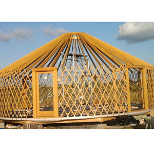 Chinesische Luxus-Glamping-Jurte aus Holz im modernen Design – Neuheit für die Mongolei - Product Image 4